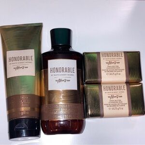 Bath & Body Works Honorable Skincare Collection - Green and Gold